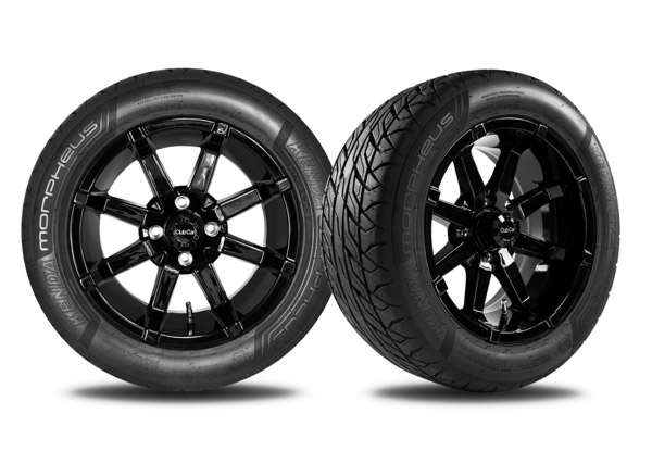 Aerion 14 inch wheels gloss black with Morpheus tire