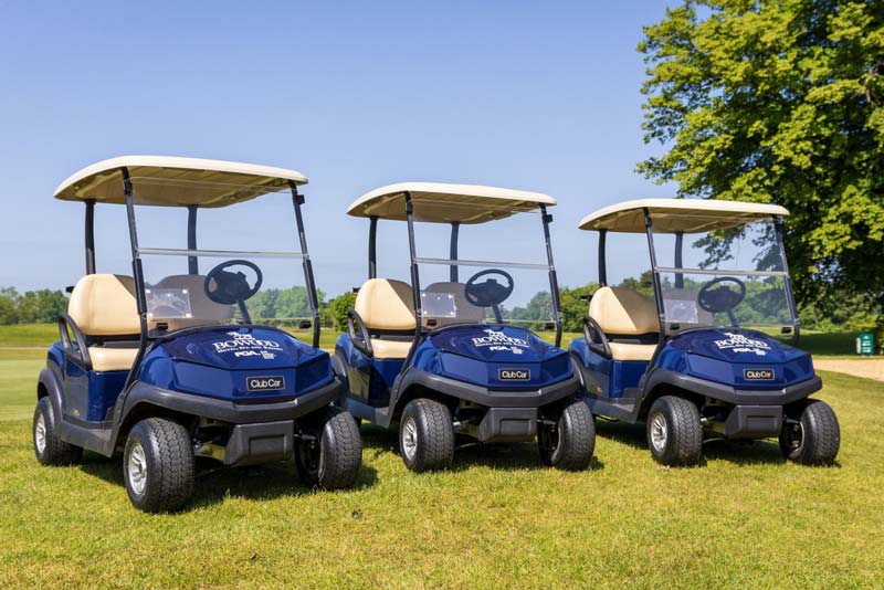 Tempo Golf Carts with Bowood Logo