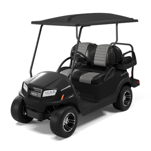 4 passenger golf cart Onward metallic tuxedo black