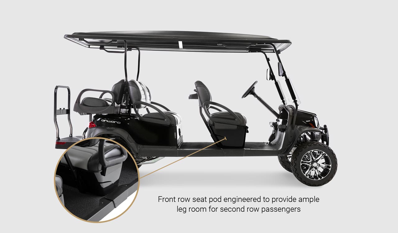 Diapositiva 1 Detalles del carrito de golf para 6 pasajeros Onward