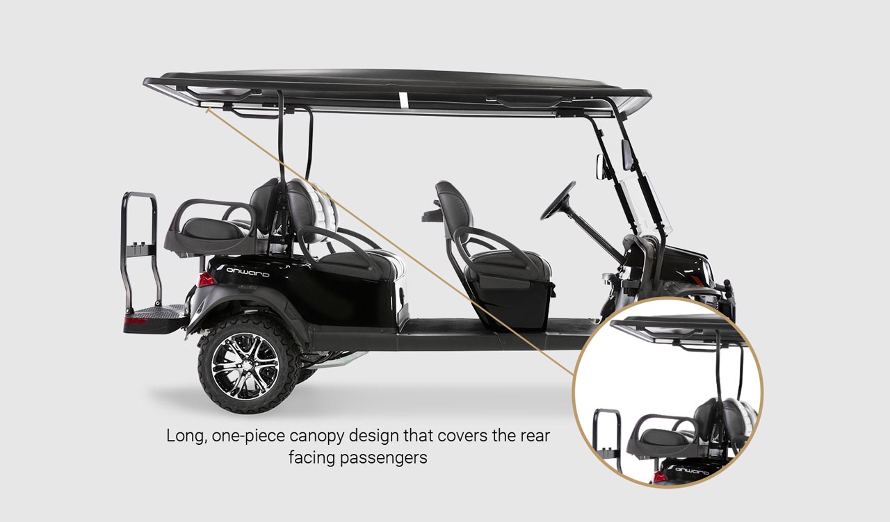 Diapositiva 4 Detalles del carrito de golf para 6 pasajeros Onward
