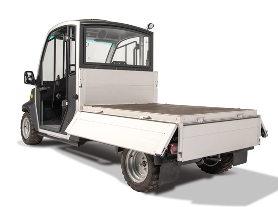 Urban electric truck with pick up bed