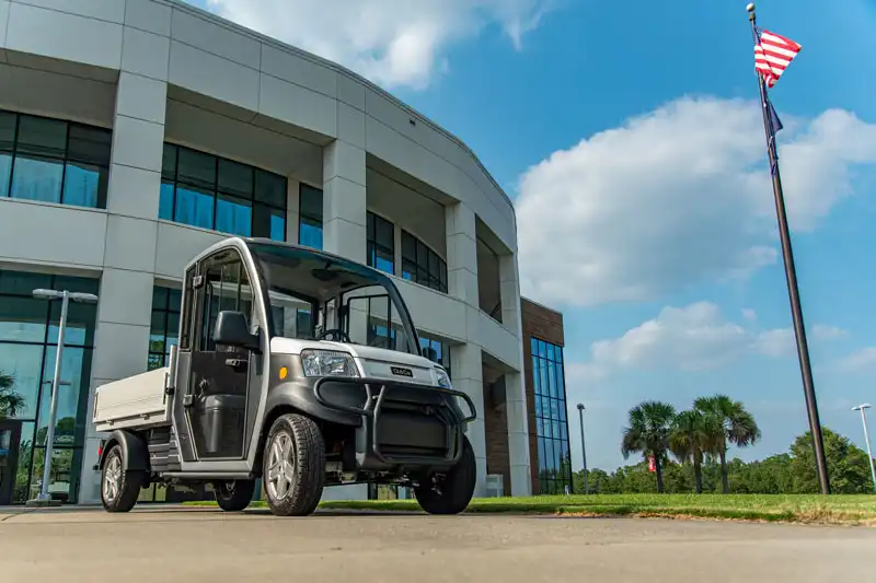 Urban electric work utility vehicle for college campus