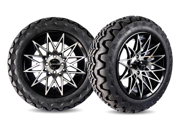 Athena 14 inch wheels machined black