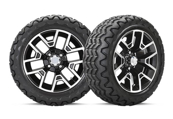 14" golf cart wheels with 23" tires