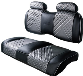 Black Grey Front High Back Seat sm