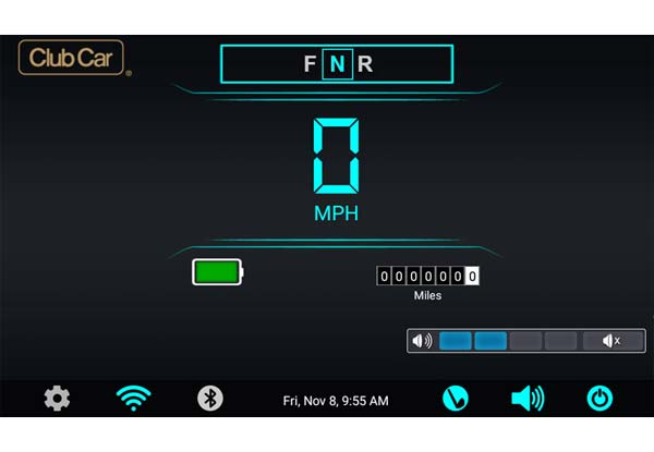 Medidor de batería y diagnóstico de coche con pantalla personal Club Car Connect