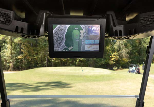 Distancia de la pantalla personal Club Car Connect al pin