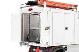 Van Box accessory available on Carryall Club Car utility vehicles