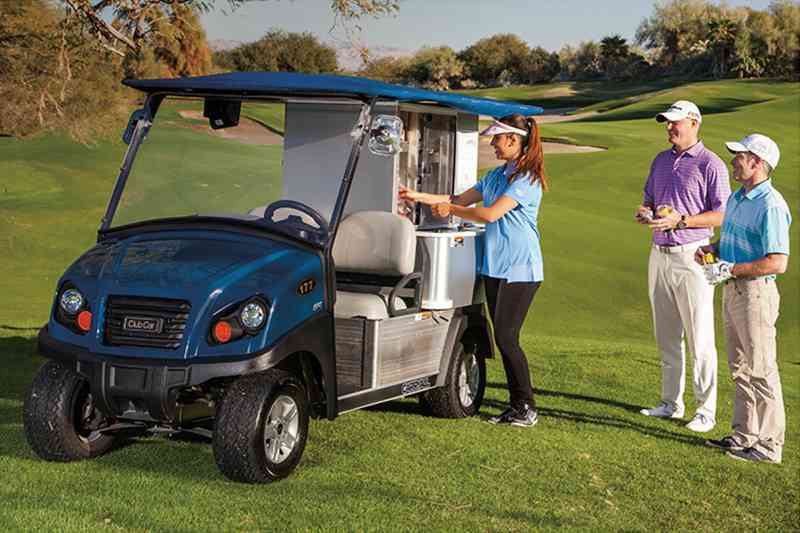 Carrinho utilitário de golfe de alimentos, bebidas e mercadorias