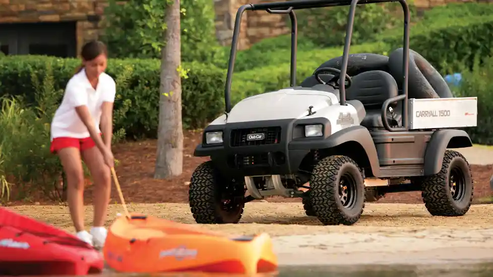 Carryall 1500 4x4 utility vehicle at campground