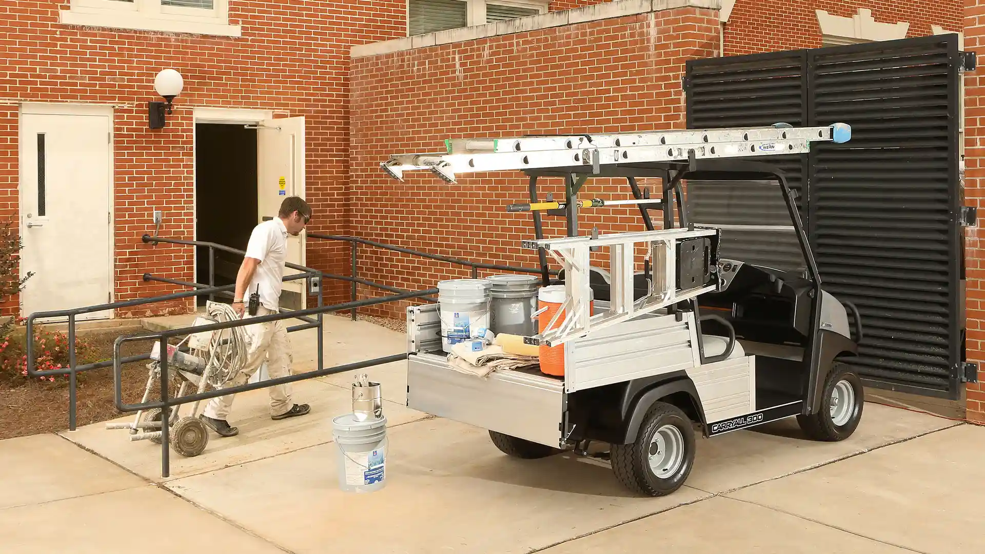 Carryall 300 utility vehicle for maintenance and construction work