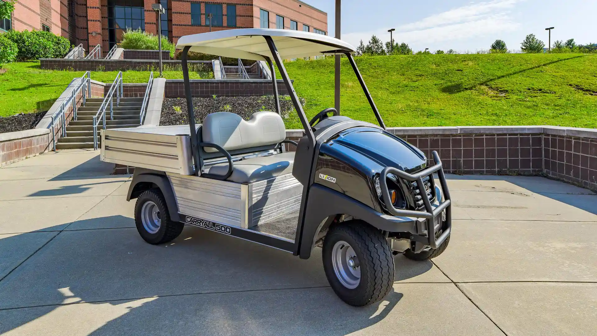 Carryall 500 li-ion UTV at college campus