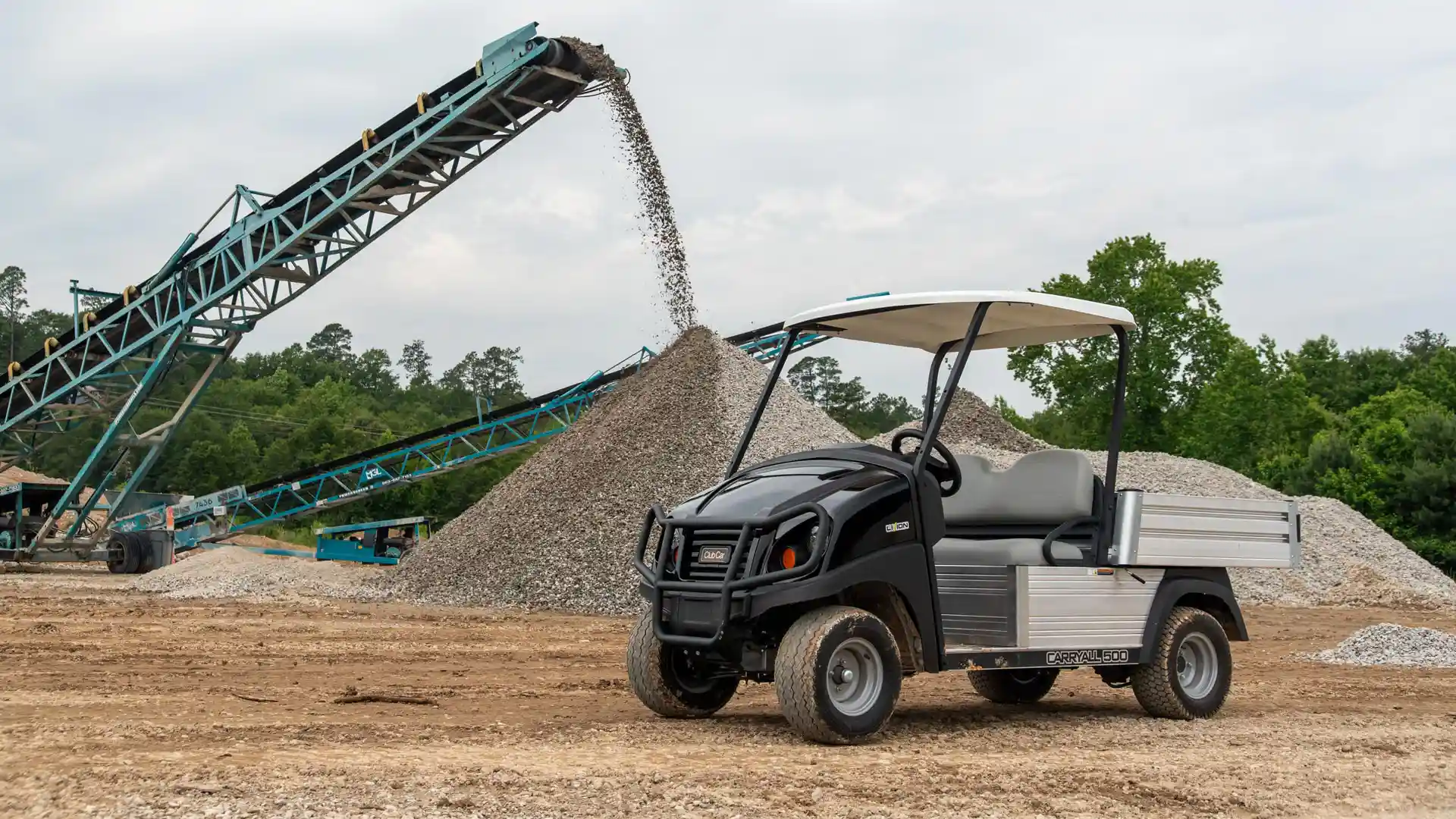 Carryall 500 utility vehicle at work site