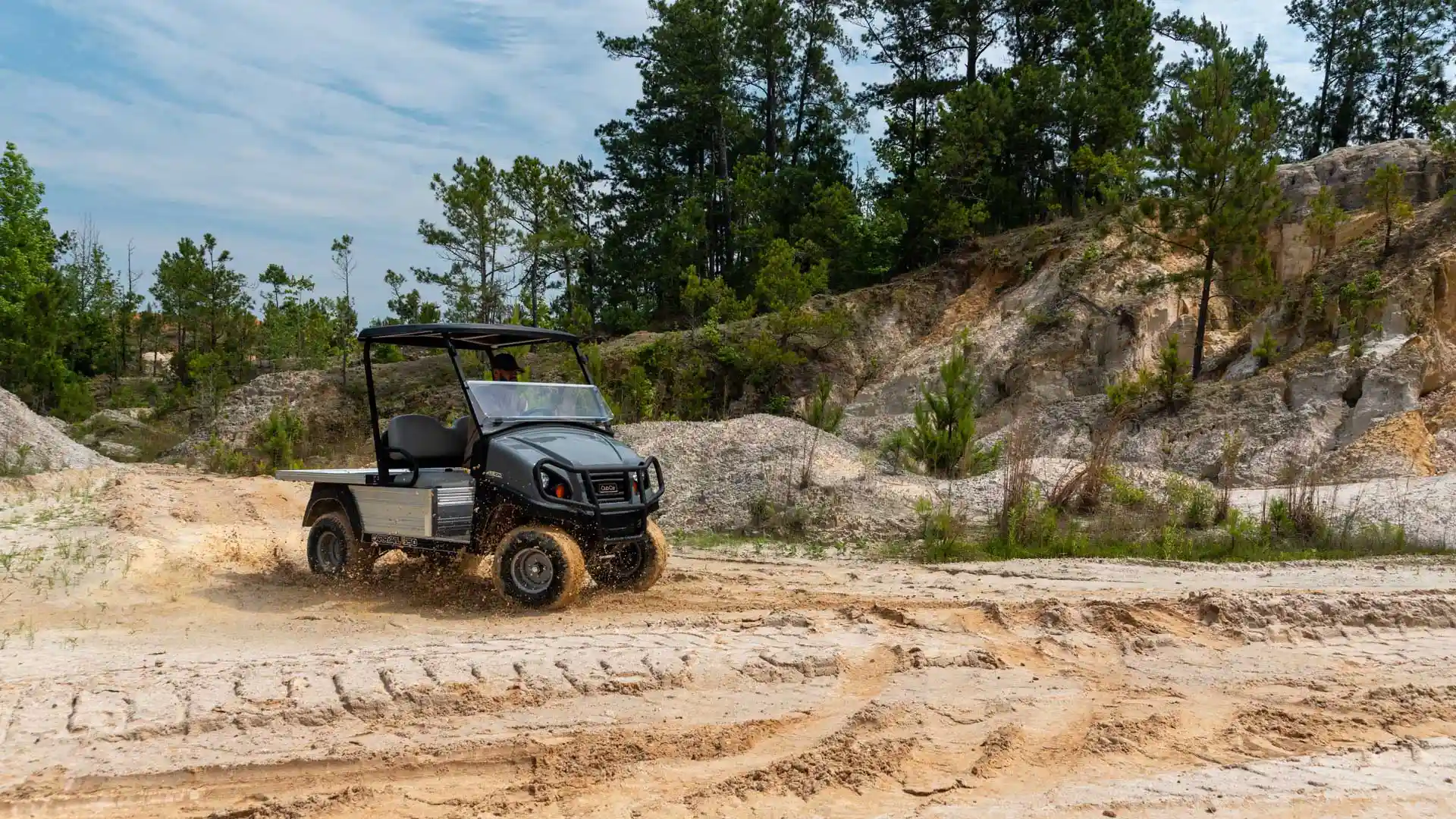 Carryall 550 work utility vehicle at quarry
