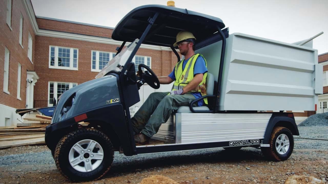 Lithium electric utility golf carts (UTVs) for work