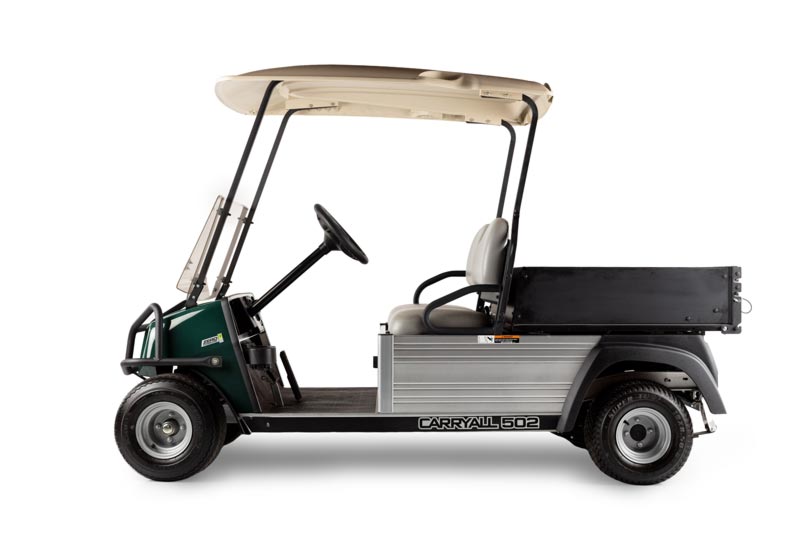 Carryall 502 slim utility vehicle with narrow bed for rental fleets