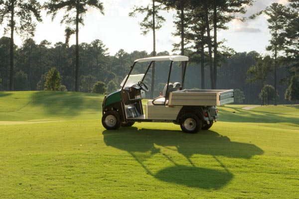 Carryall 500 electric utility vehicle with lithium on fairway