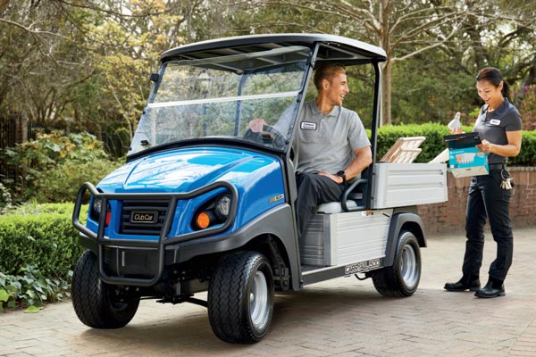 Carryall 500 electric utility vehicle with lithium ion battery