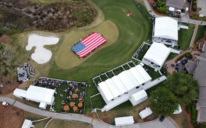 golf course aerial view