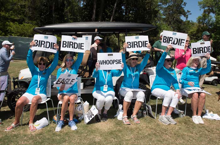 Club Car golf tournament fans