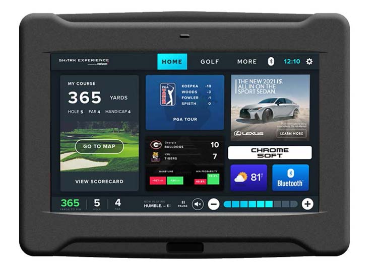 Visage screen with Shark Experience features