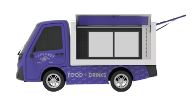 Club Car 411 Gallery Cart Food Truck Lunchbox