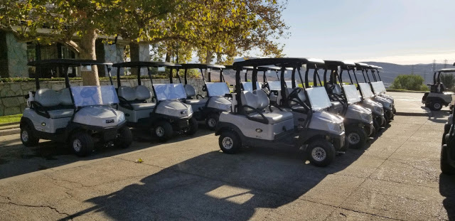 Tempo Lithium Ion golf carts at Bella Collina