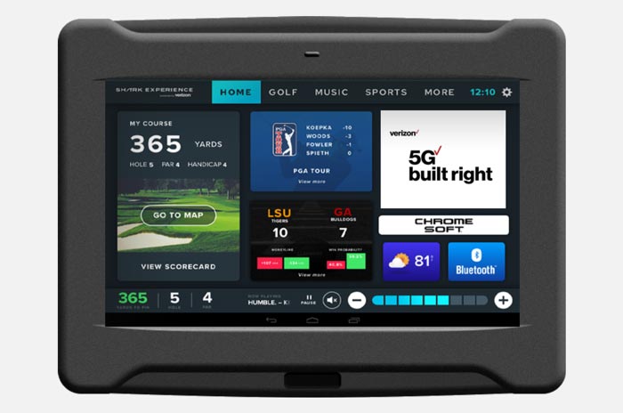 Shark Experience Touch Display for In-Car Entertainment