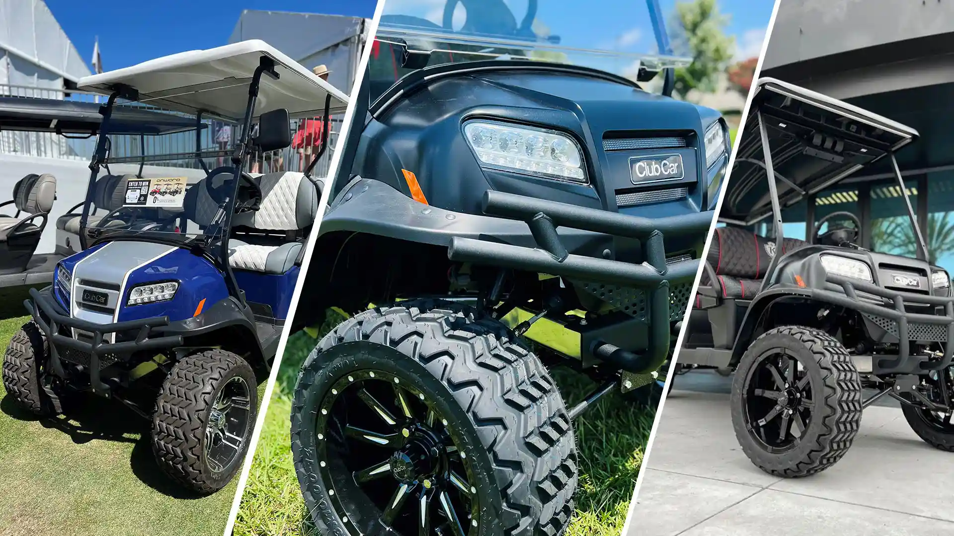 Examples of custom golf carts