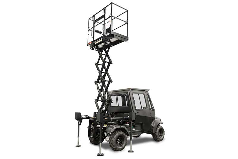 Custom Solutions Carryall 1700 véhicule utilitaire élévateur à ciseaux PR soulevé