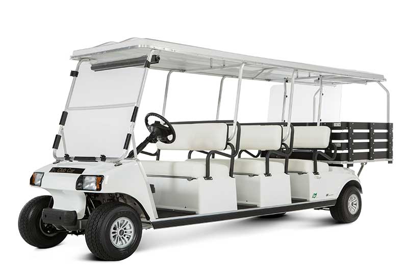 voiturette de golf personnalisée 6 passagers avec lit arrière