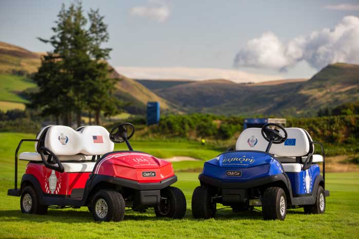 Club Car golf carts for Solheim Cup