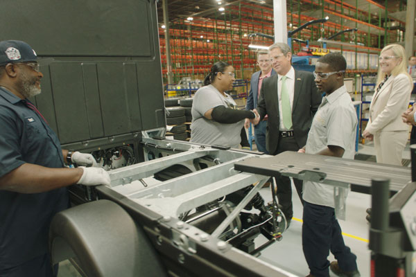 Gov. Kemp tours Club Car Appling Manufacturing Facility
