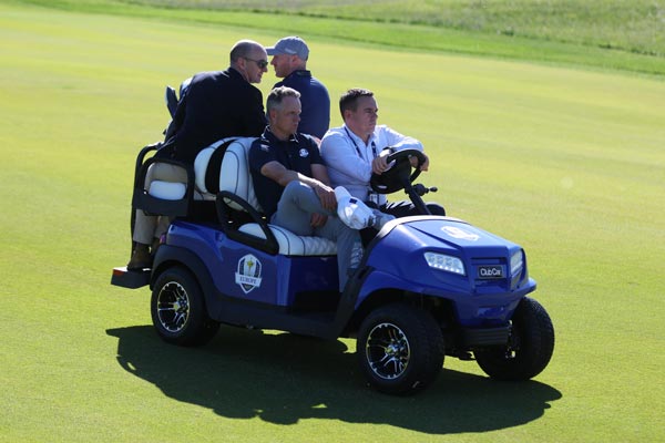Onward 4 passenger golf cart at Ryder Cup