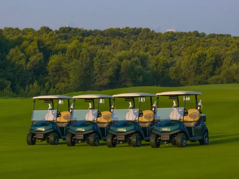 Tempo golf cart fleet at Al Zorah Golf Club