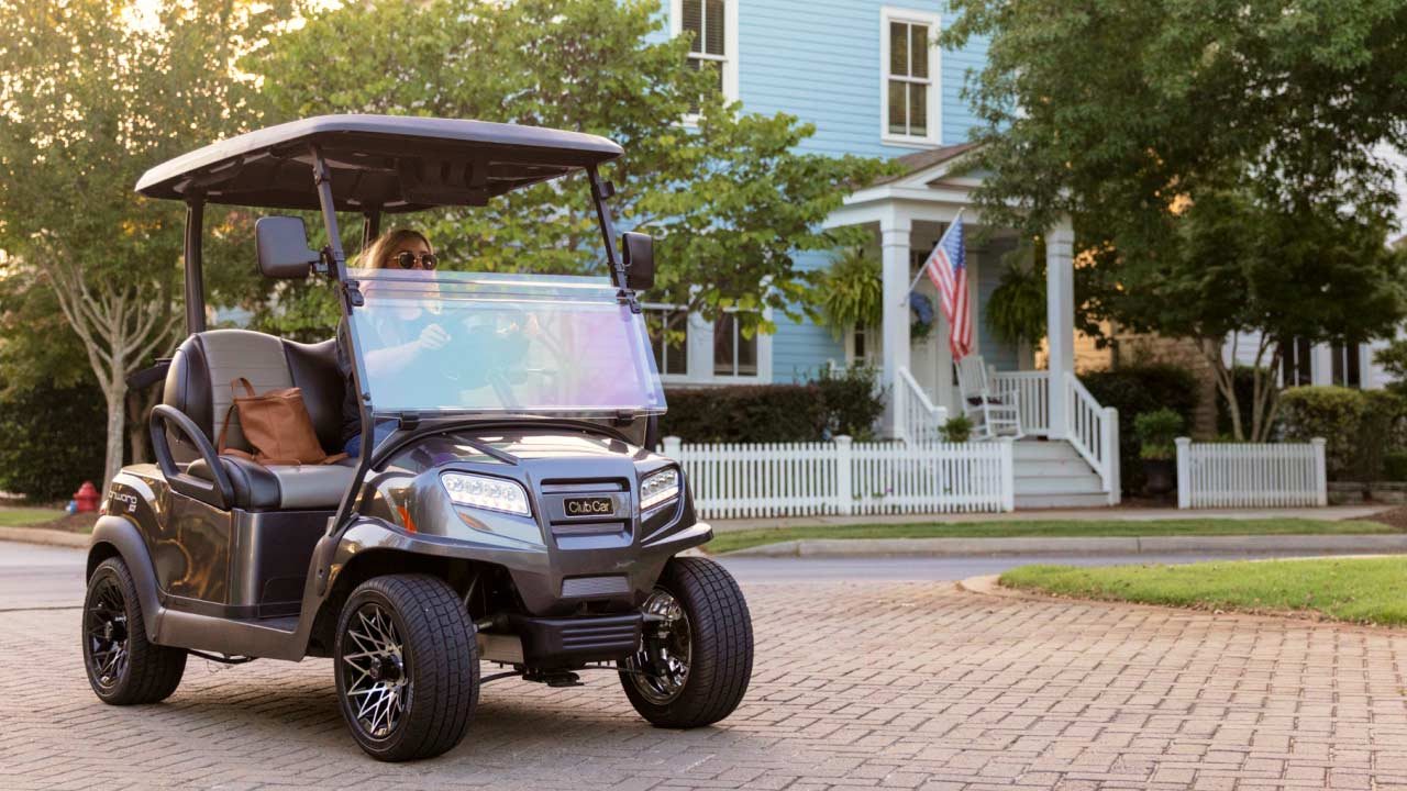 Silver 2 passenger Onward golf cart