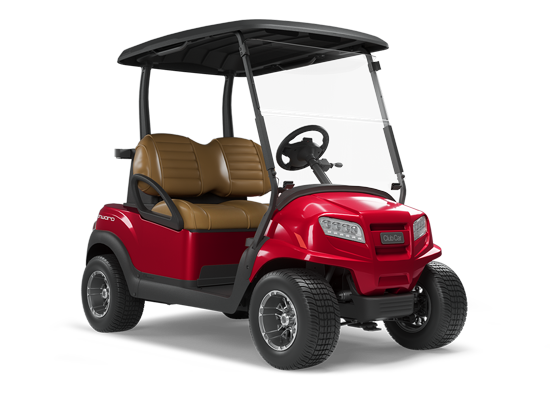 Carrinho de golfe Onward para 2 passageiros vermelho