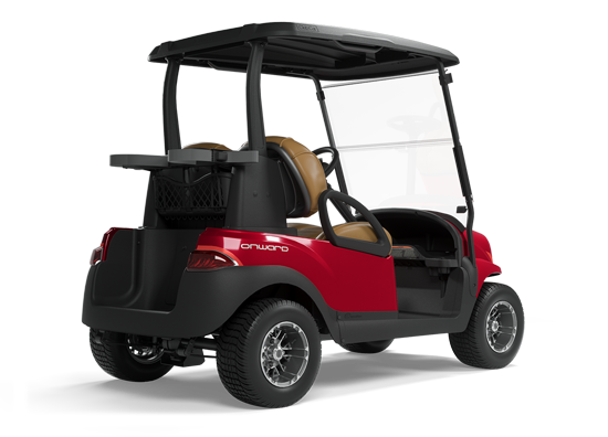 Voiturette de golf Onward rouge de 2 places