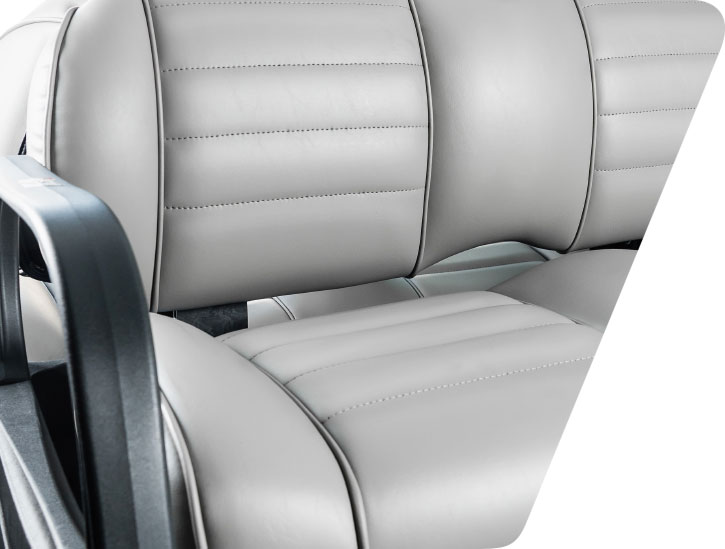 Grey premium golf cart seats