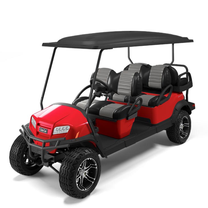 Onward 6 Passenger Lifted Golf Cart Rally Red