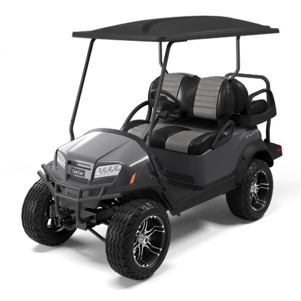 4 Passenger Onward Lifted Golf Cart Metallic Midnight Silver