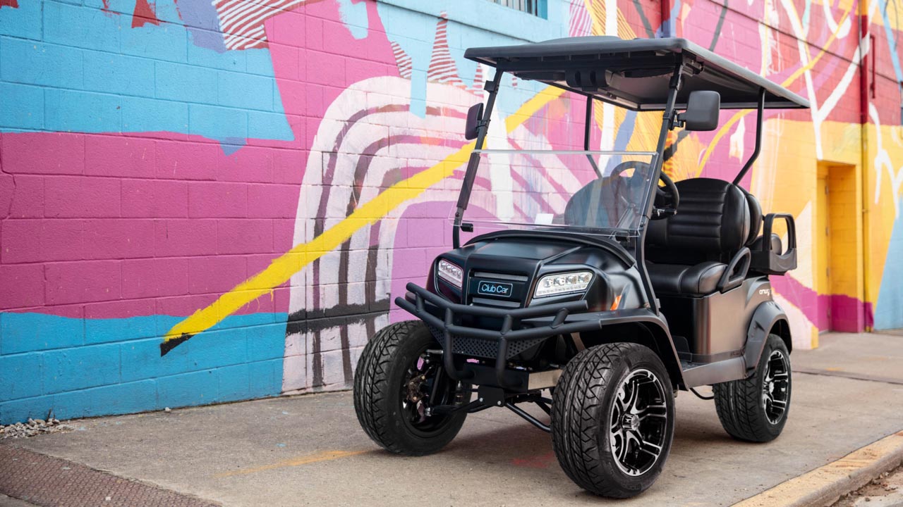 Onward special editions - Matte Black Onward Eclipse lifted 4 passenger golf cart