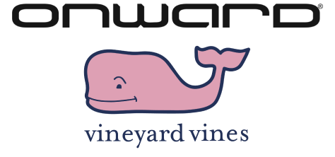 Onward and vineyard vines logos