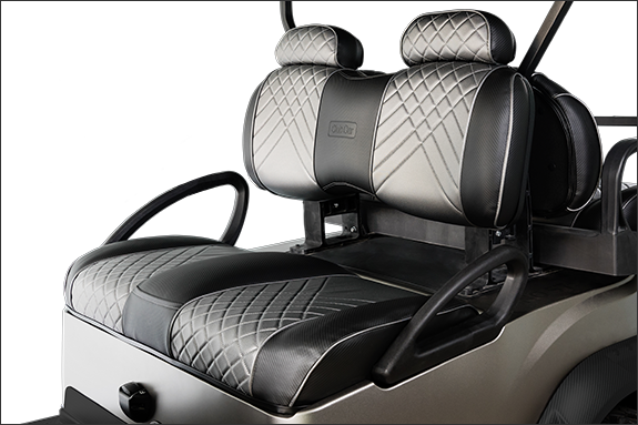 Premium Comfort Seats Club Car Golf Cart Accessories - Club Car Precedent Black Seat Covers