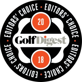 2018 Golf Digest Editor's Choice badge awarded for the Tempo + Tempo Connect, from Club Car