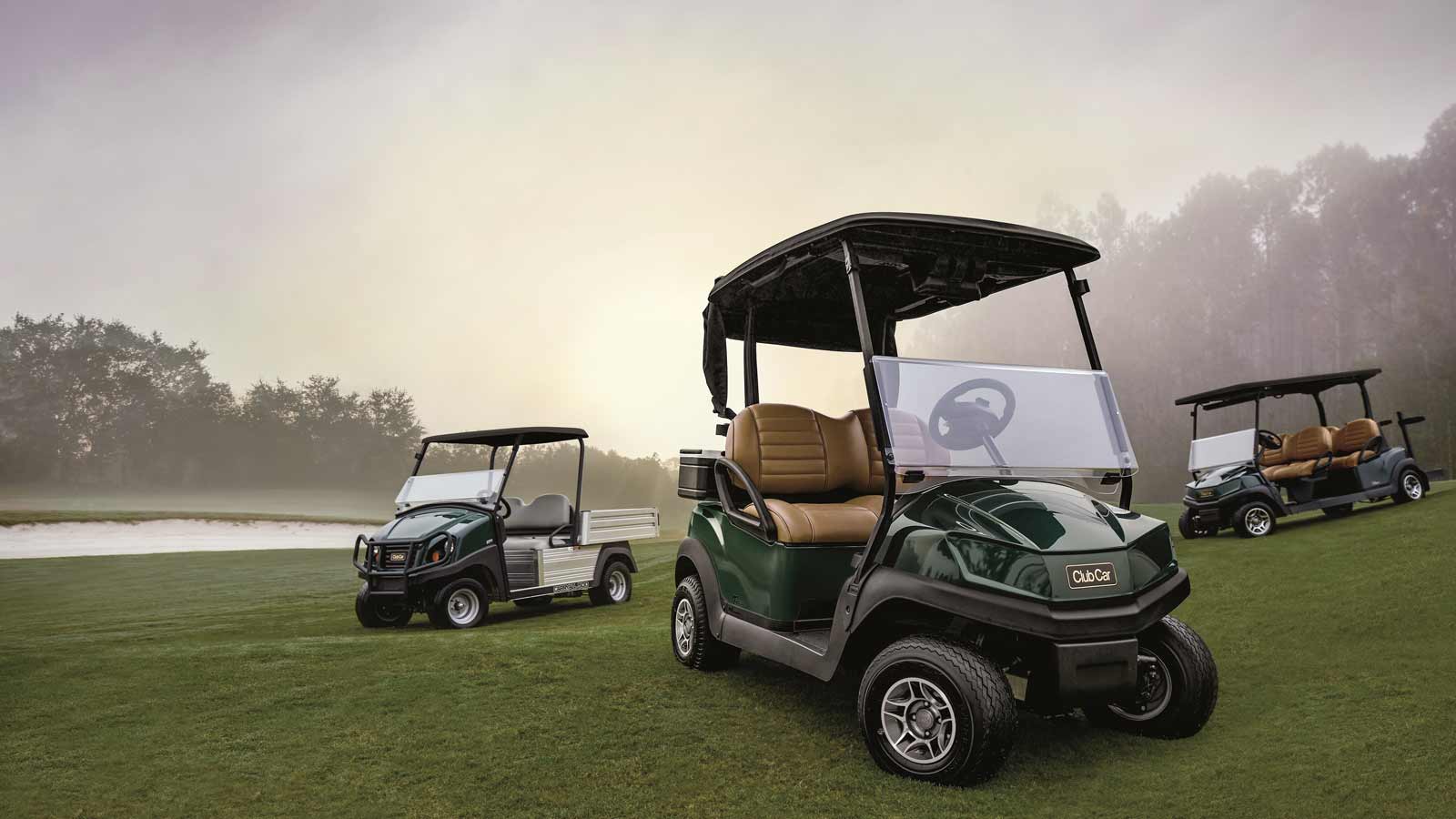 Véhicules pour les exploitations de parcours de golf Club Car