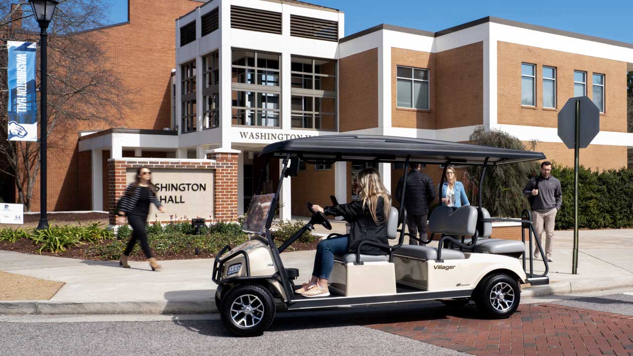 Villager 6 passenger golf cart shuttle